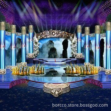 Indoor mesh stage background ratio LED curtain display with good performance